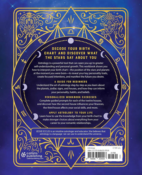 THE STEP-BY-STEP ASTROLOGY WORKBOOK - ECCLES. JESSIE